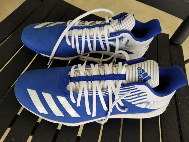 Blue Used Adult Men's Size 13 (Women's 14) Metal Adidas Low Cut