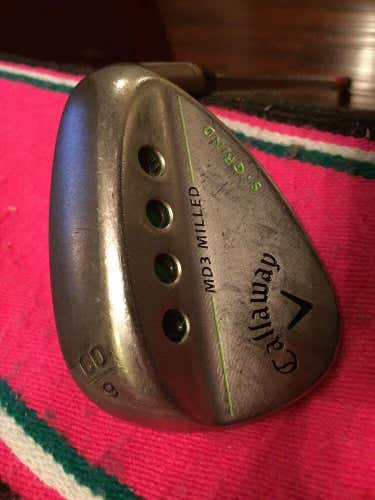 Callaway MD3 Milled 60* 9 Chrome Satin Wedge S-Grind •R• 35” KBS Tour Wedge Flex