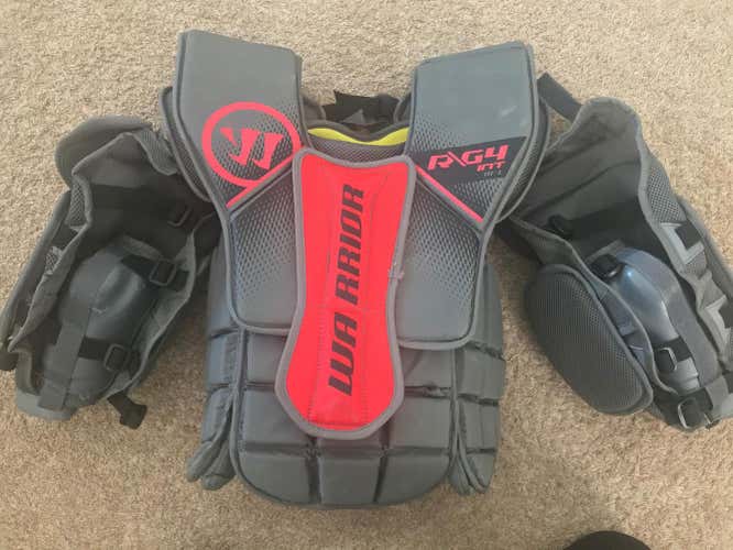 Intermediate Used Medium Warrior Ritual G4 Goalie Chest Protector Pro Stock