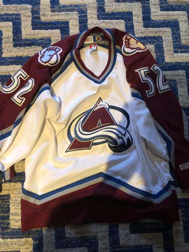 Adam Foote Size Medium Avs Jersey