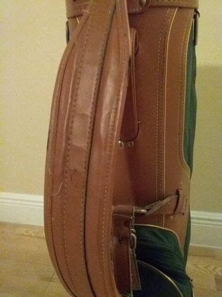 Vintage DAIWA COACH COLLECTION Leather And Canvas Golf Bag