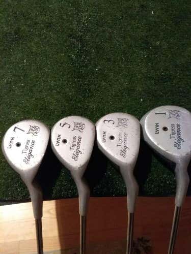 Lynx Ladies Tigress Elegance Woods set (Driver, 3,5,7 Woods) Ladies Steel shafts