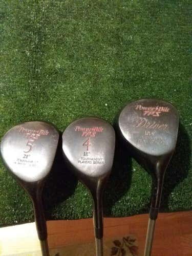 PowerBilt TPS Woods Set Driver 4-5 Woods Graphite Shafts