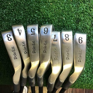 Pole-Kat Rogue Laefthanded Iron Set 3-9 With Mid-Flex Graphite Shafts
