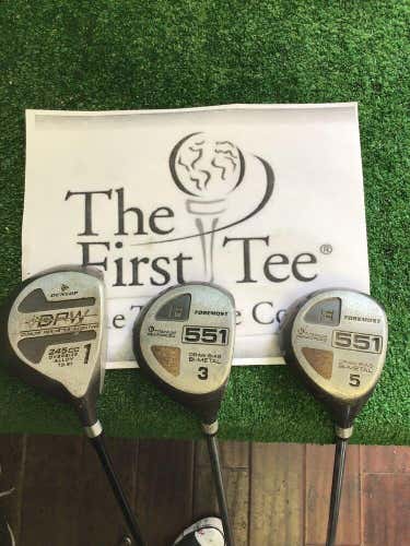 Dunlop Foremost Fairway Woods Set Driver 10.5*, 3-Wood, 5-Wood