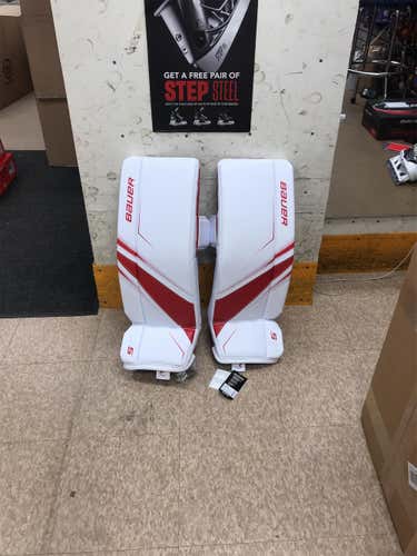 New Junior Medium Bauer Supreme S27 Goalie Leg Pads