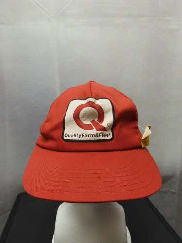 NWT Vintage Quality Farm&Fleet Trucker Snapback Hat Red