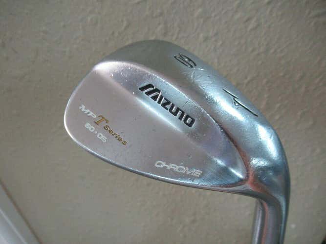 MIZUNO MP T SERIES CHROME 60* LOB WEDGE DYNAMIC GOLD WEDGE FLEX STEEL NEW GRIP