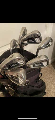 Used Left Hand Stiff Flex Steel Shaft Iron Set