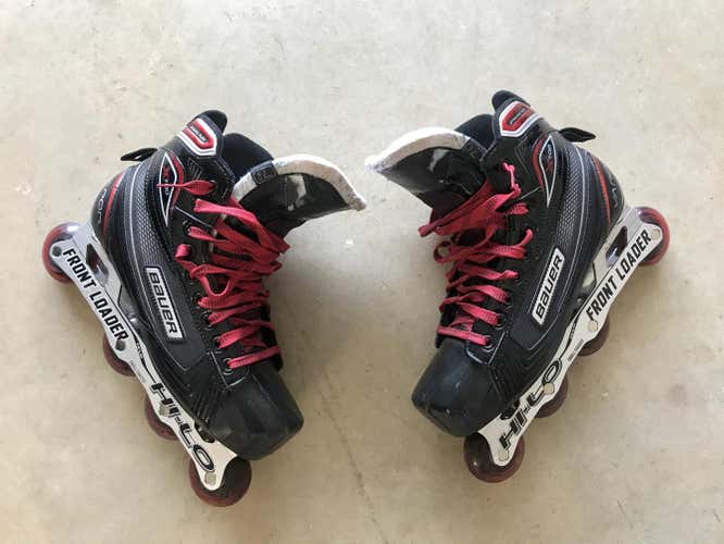 Senior Used Bauer Vapor X700 Hockey Goalie Skates Regular Width Size 7.5