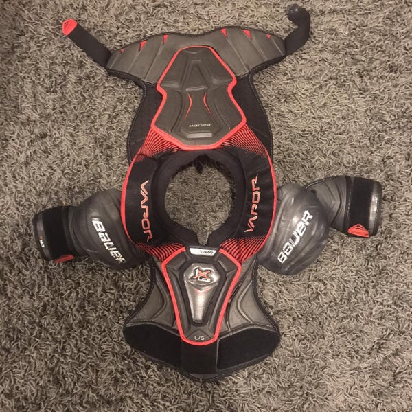 Bauer Vapor 1x Lite Shoulder + Shin Pads (Junior Lg/ 13”)