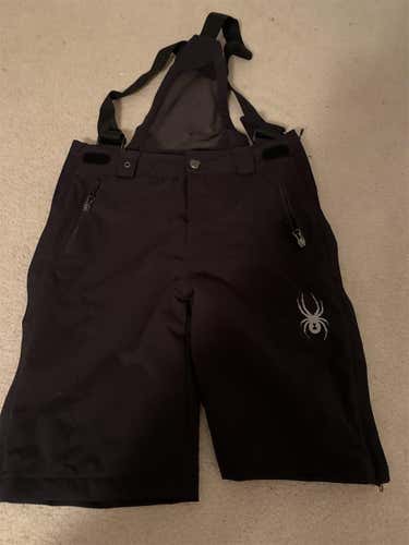 Black Unisex Size 14 Spyder Ski Pants