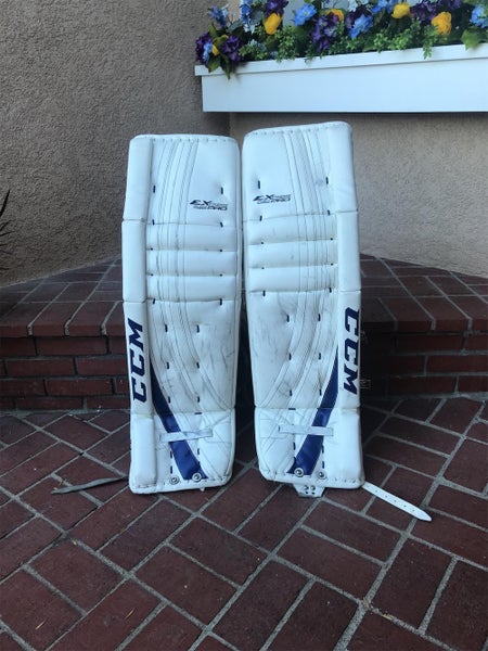 White Used 36" Regular Extreme Flex Pro Pro Stock Goalie Full Set