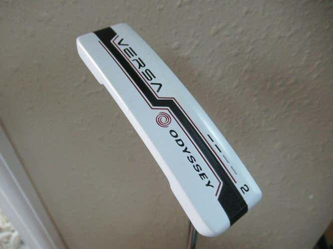 ODYSSEY VERSA WHITE # 2 PUTTER 35.25 INCHES SUPER STROKE SLIM 3.0 RUBBER GRIP HC