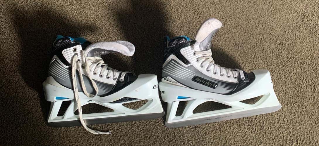 Used Bauer Reactor 6000 Regular Width Size 10 Goalie Skates