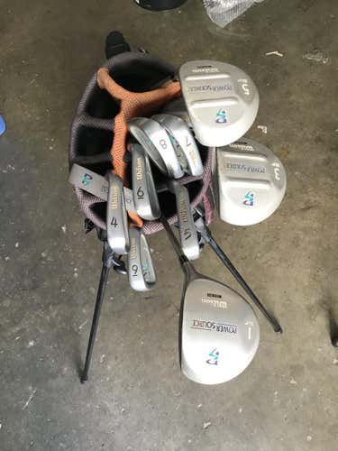 Used Wilson Power Source 11 Piece Graphite Ladies Golf Club Sets Ladies