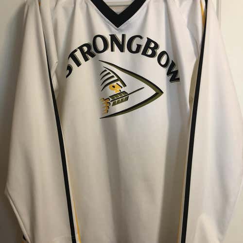 White/yellow/black XL Strongbow Cider Promotional Jersey #1