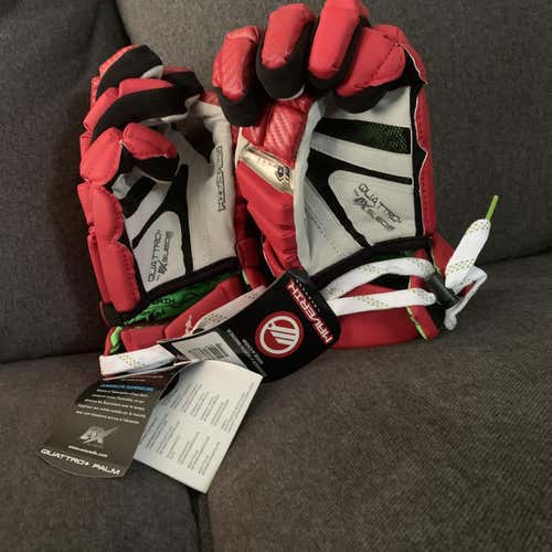NWT Red Maverik M3 13" Lacrosse Gloves