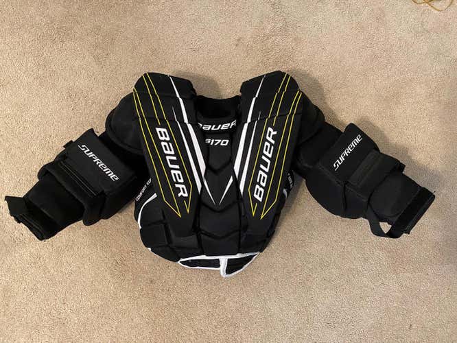 Junior New Small Bauer Supreme S170 Goalie Chest and Arm Protector Goalie Chest Protector