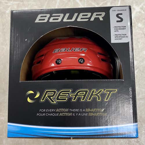 New Bauer Re-Akt Small Hockey Helmet Red