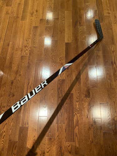 NEW ***TEAM USA*** Pro Stock Bauer Left Hand Vapor 1X Lite Hockey Stick