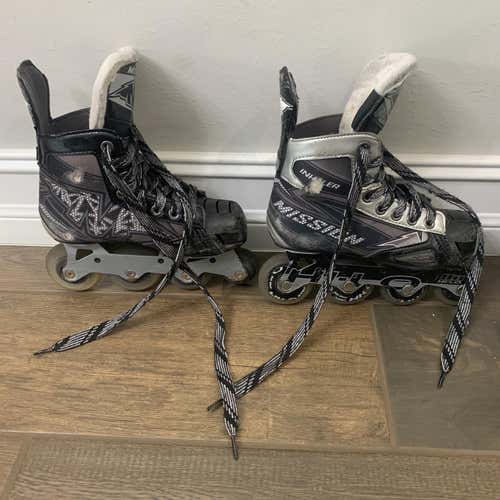 Used Mission Inhaler Wide Width Size 1 Inline Skates