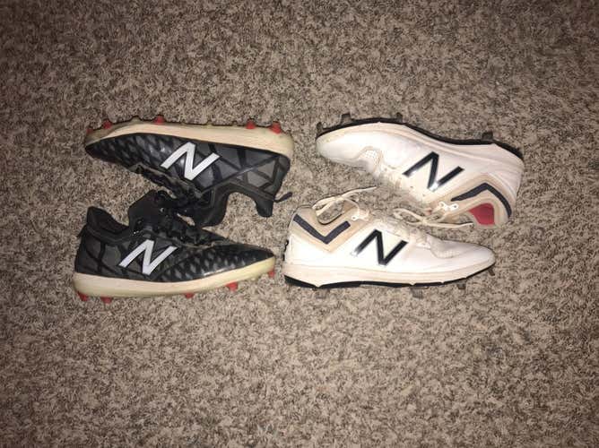 2 PAIRS OF NEW BALANCE CLEATS SIZE 10.5