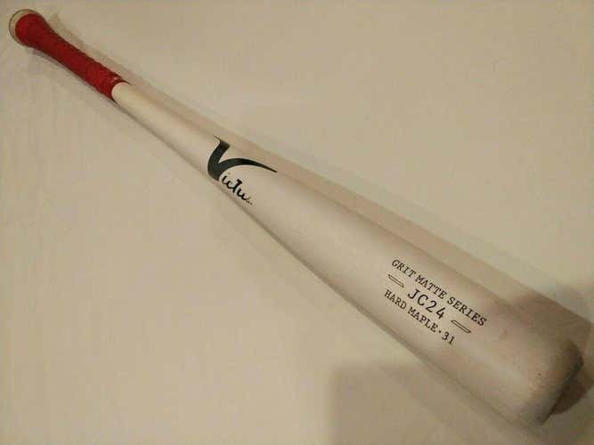 USED Victus JC24 31" Grit Matte Series hard Maple Baseball Bat with Lizard Skin