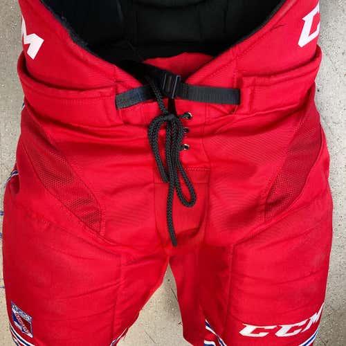 Red Senior Used Large CCM HP30 Hockey Pants Pro Stock