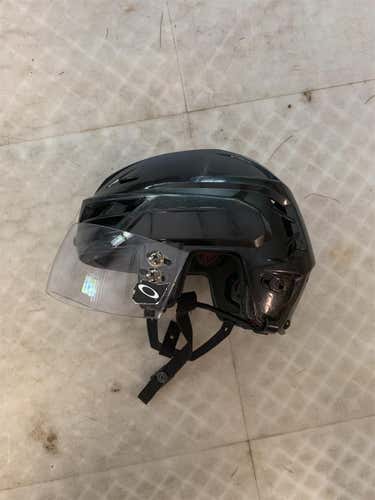 Black Used Medium CCM Resistance Pro Stock Helmet