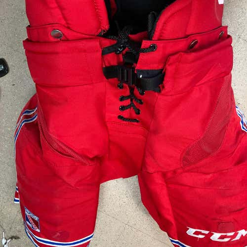 Red Senior Used Large CCM hp31 Hockey Pants Pro Stock
