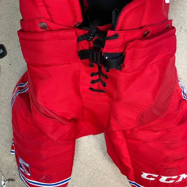 Red Senior Used Large CCM hp31 Hockey Pants Pro Stock