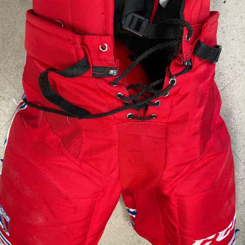 Red Senior Used Small CCM hp31 Hockey Pants Pro Stock