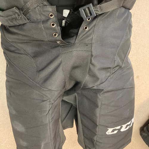 Black Senior Used Large CCM HP30 Hockey Pants Pro Stock