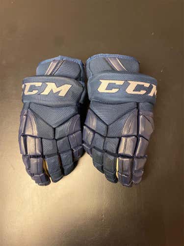 Blue Used CCM HGP14 14" Pro Stock Gloves