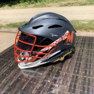 Maryland Unofficial Rival Lacrosse Helmet with a Smoke Visor