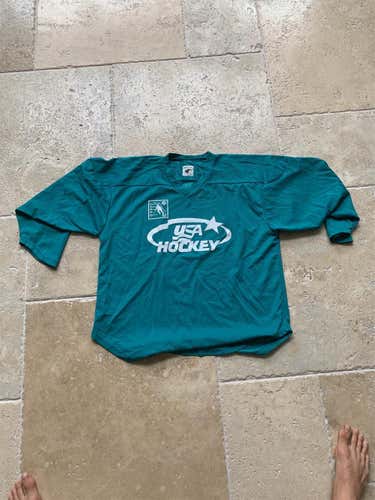 Turquoise USA Hockey Jersey Size M
