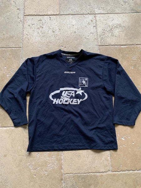 Navy Bauer USA Hockey Jersey Size L