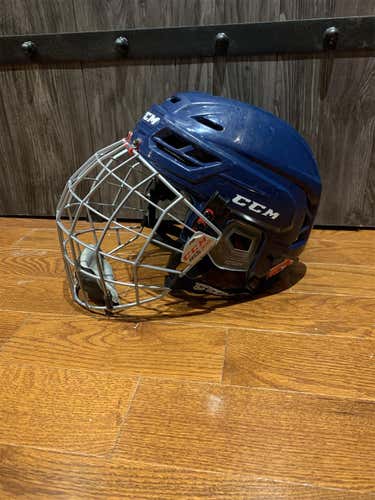 Blue Used Medium CCM Resistance 300 Helmet