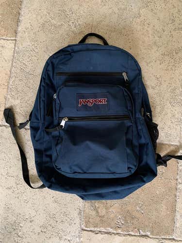 Navy Blue JanSport Backpack