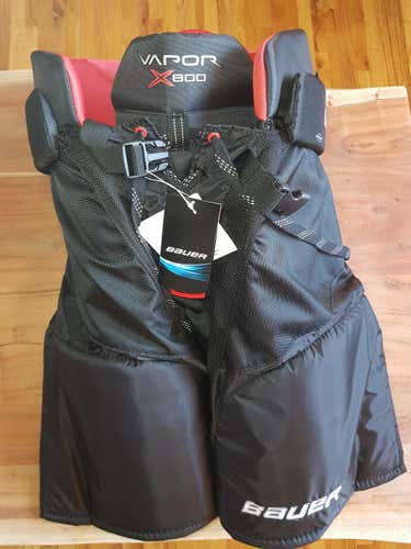 Black New Medium Bauer Vapor X800 Hockey Pants