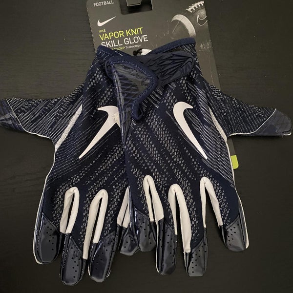 New Nike Nike Vapor Knit Gloves Blue / White XXL Xtra Xtra Large