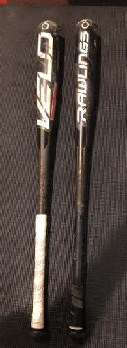 Used BBCOR Certified Alloy Velo-3 (-3) 30 oz 33" Bat