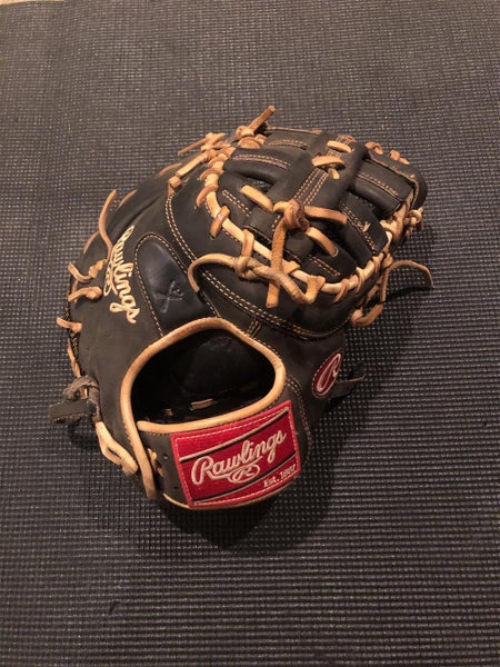 Black Used First Base Heart of the Hide Baseball Glove