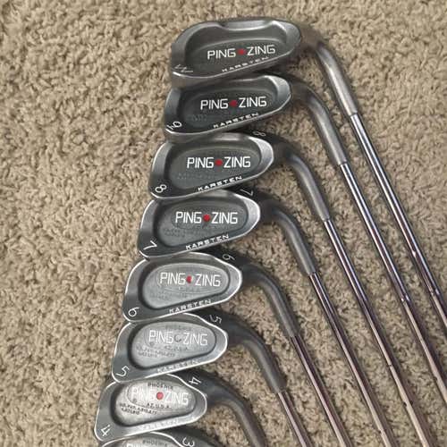 Used Right Handed Zing Steel Shaft Iron Set