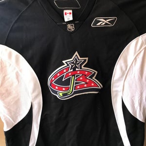 Columbus Blue Jackets Reebok Pro Practice Jersey Black 58