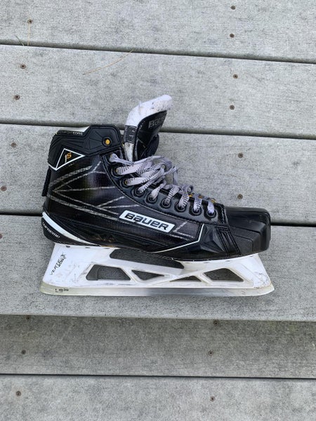 Senior Used Bauer Supreme 1S Hockey Goalie Skates Regular Width Size 9