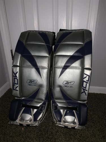 Silver New 28" Reebok pulse 7.0  Goalie Leg Pads