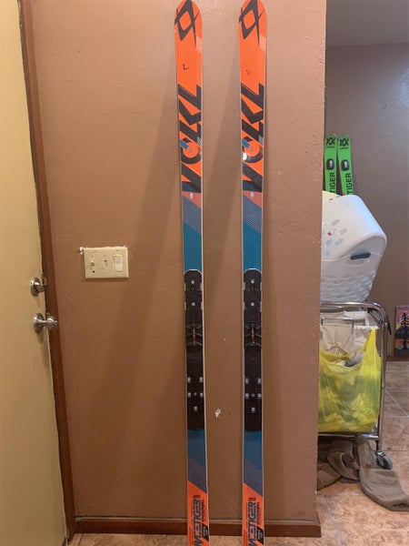 Unisex 2015 Völkl 200cm R>40m FIS Legal Women/ U16 Men Or Women Speedwall WC Without Bindings Skis