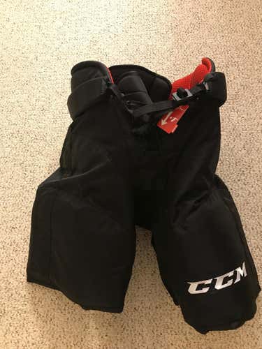 Colorado Avalanche CCM HP45X Hockey Pants Pro Stock Black Senior Large NEW